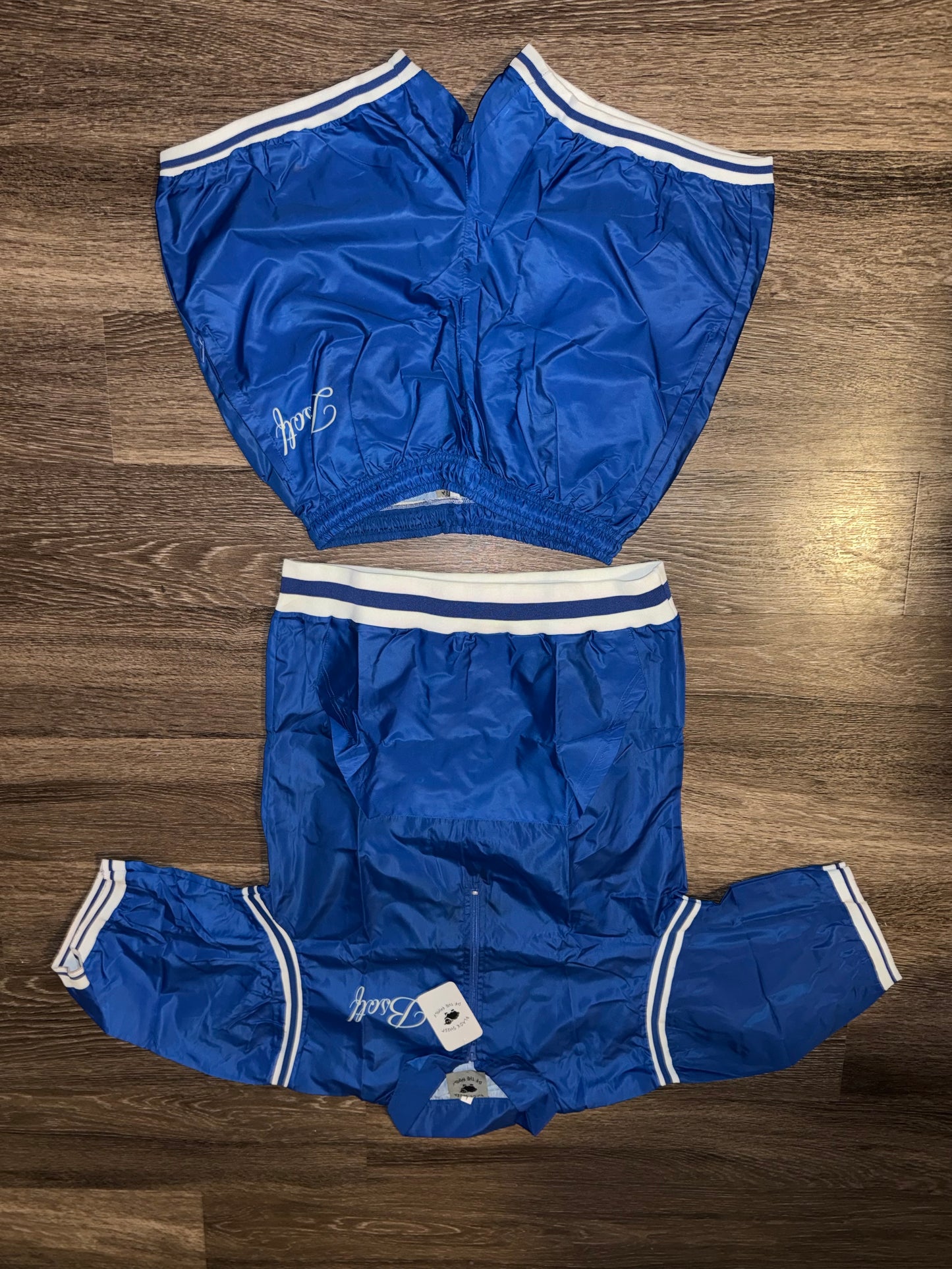 Women Blue Short Windbreaker