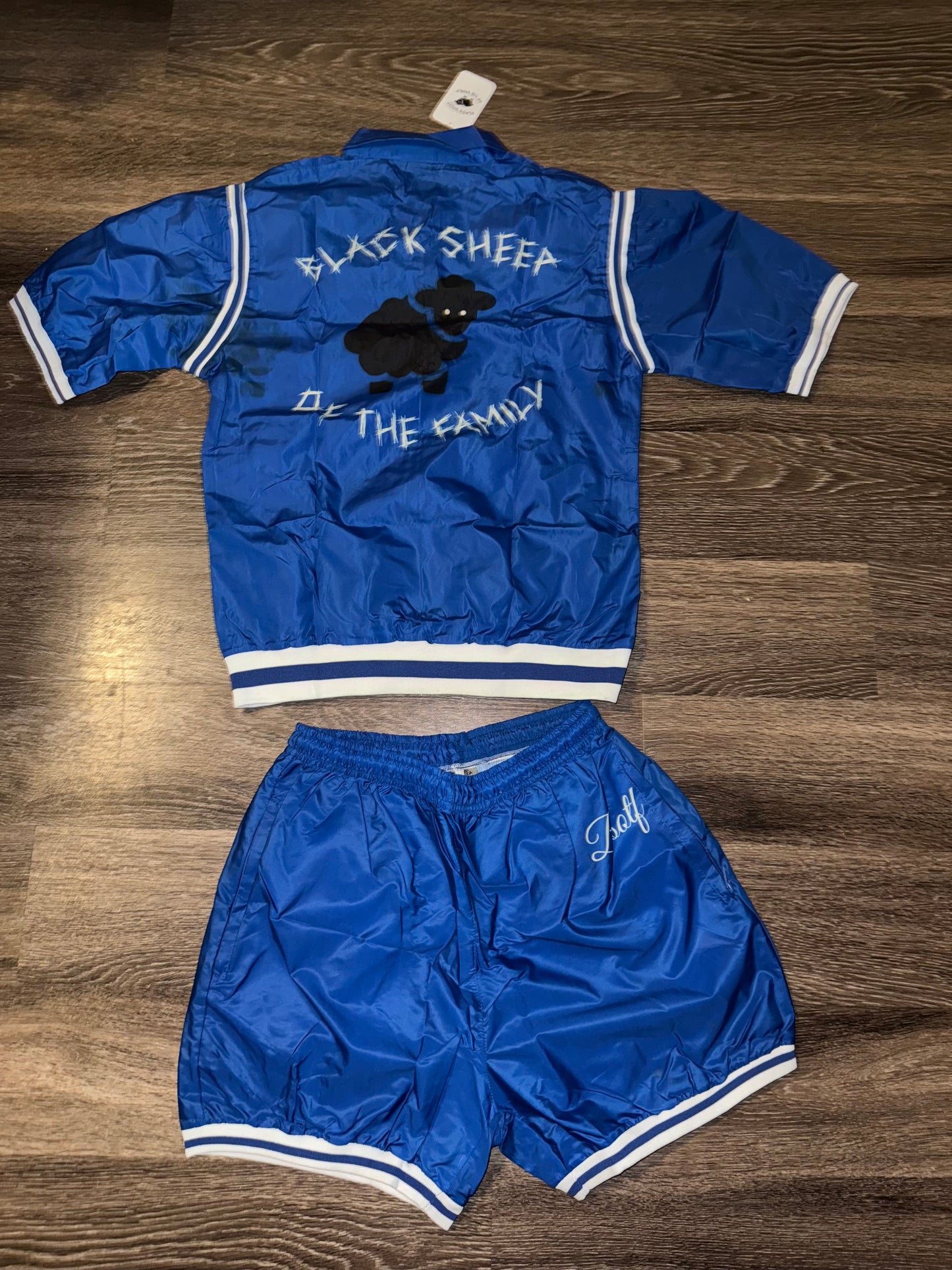 Women Blue Short Windbreaker