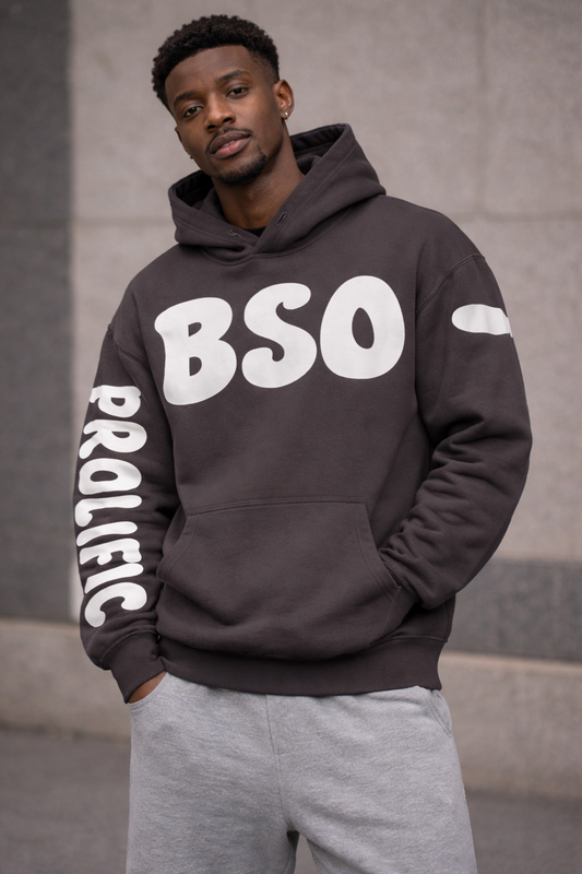 Grey and White Hoodie