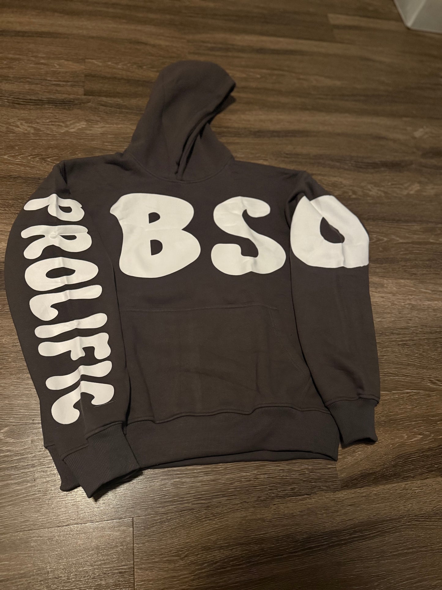 Grey and White Hoodie