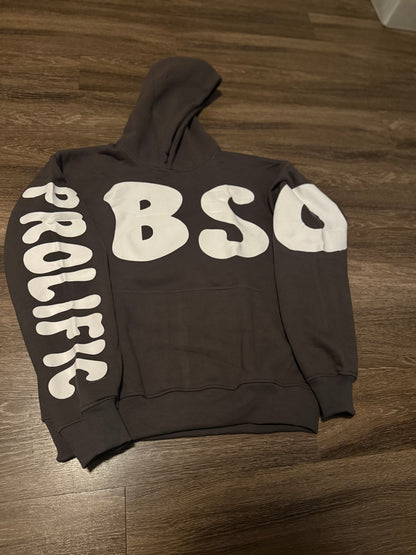 Grey and White Hoodie